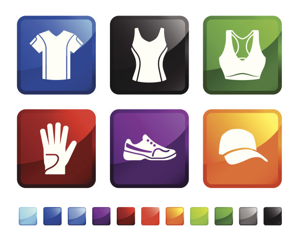 网球装备版税免费矢量图标集图片下载