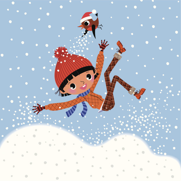 孩子和罗宾。图片下载