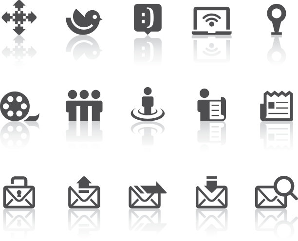 社交媒体II图标|简单的黑色系列图片下载