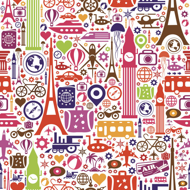 旅行无缝模式图片下载