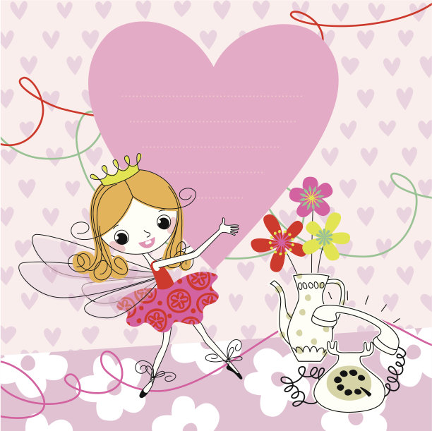 精灵和心脏。图片下载