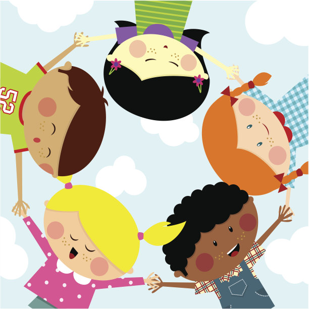 夏令营-多元文化的孩子。快乐图片下载