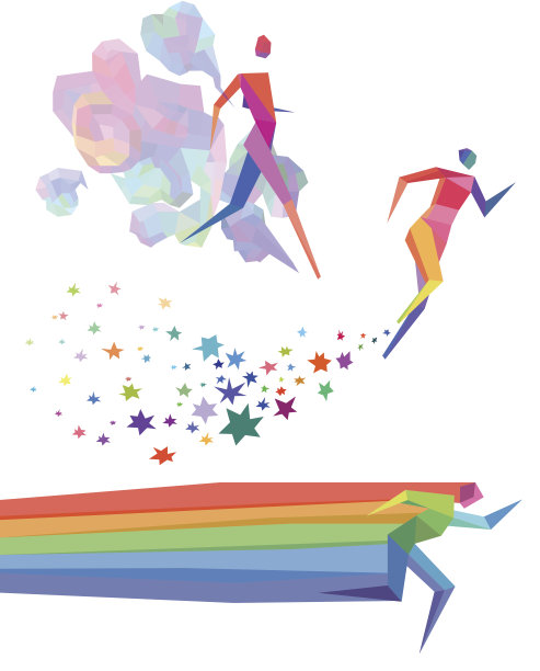 概念上的跑步的人图片下载