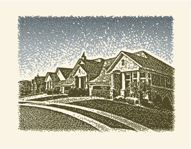 郊区的街道图片下载