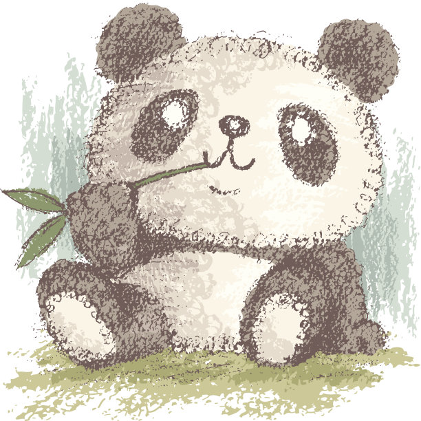 熊猫正在吃竹子图片下载