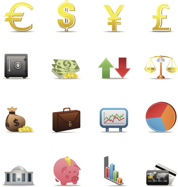 金融图标-颜色系列图片下载