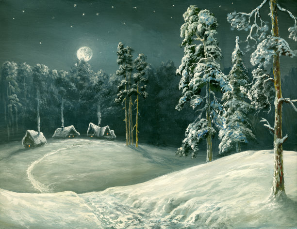 冬天的月亮图片下载