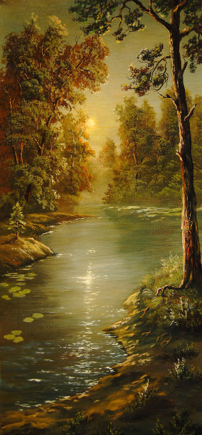 松树在水图片下载