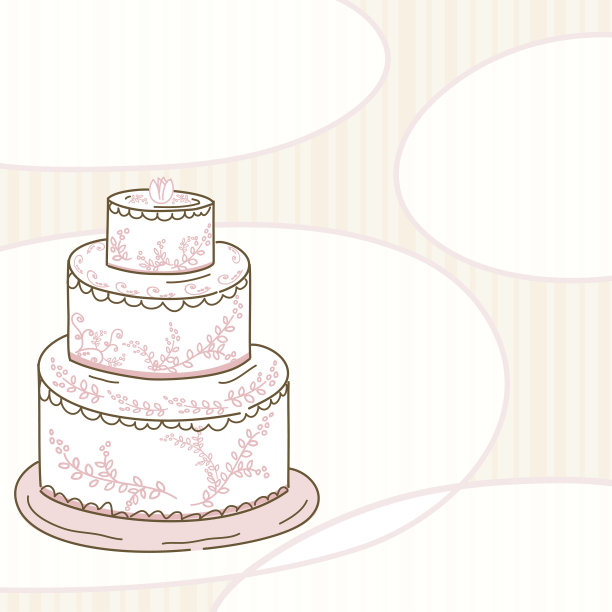程式化的婚礼蛋糕图片下载