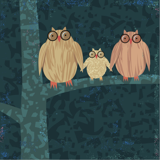 家族的猫头鹰图片下载