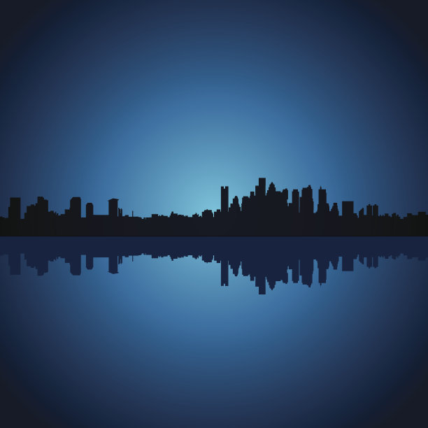 摘要蓝色的城市图片下载