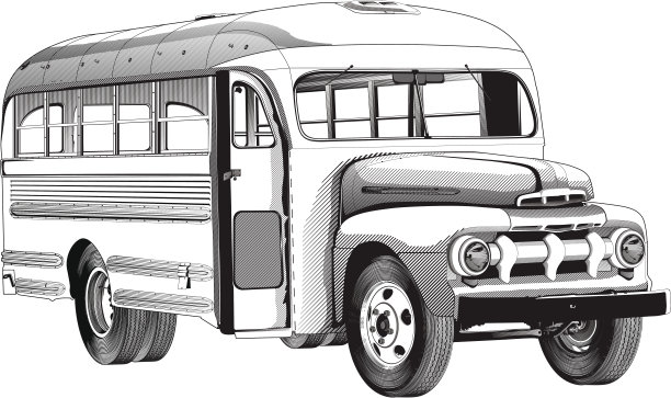 旧的公共汽车图片下载