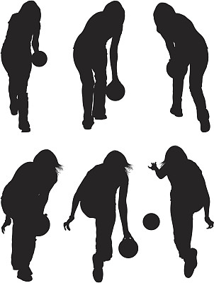 有趣的雌性保龄球图片下载