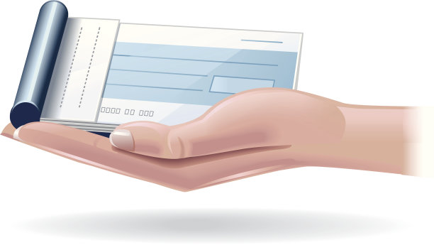 手里拿着支票簿图片下载