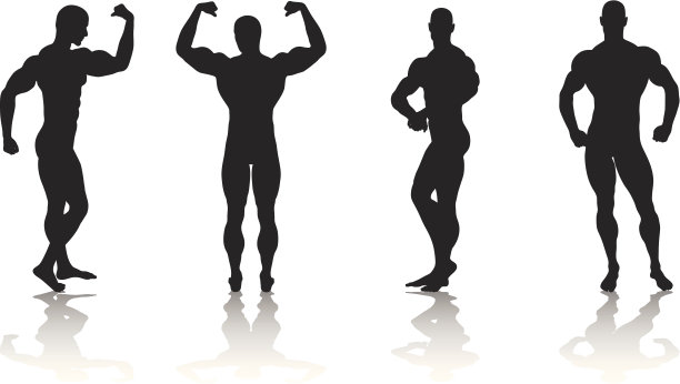 健身轮廓集合图片下载