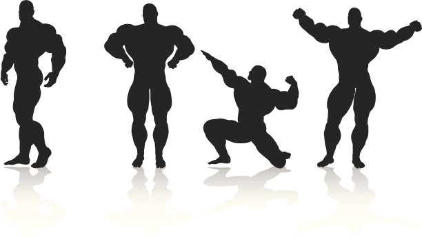 健身轮廓集合图片下载