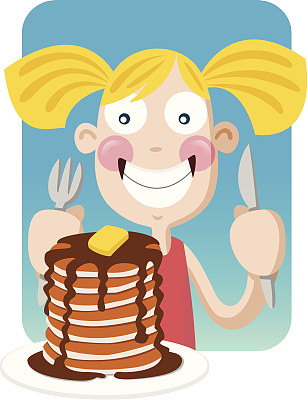 煎饼的女孩图片下载