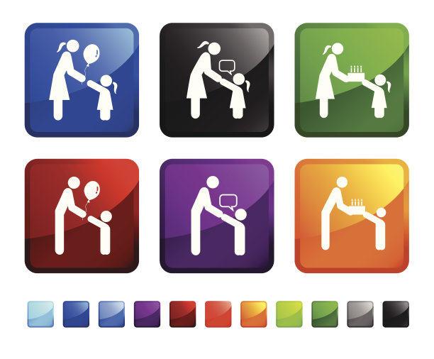 家庭矢量图标集图片下载