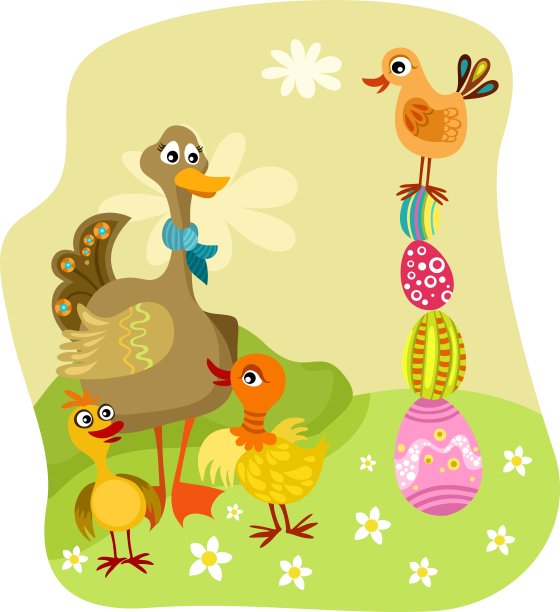 复活节的插图图片下载