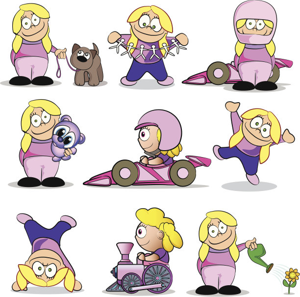 女孩在玩图片下载