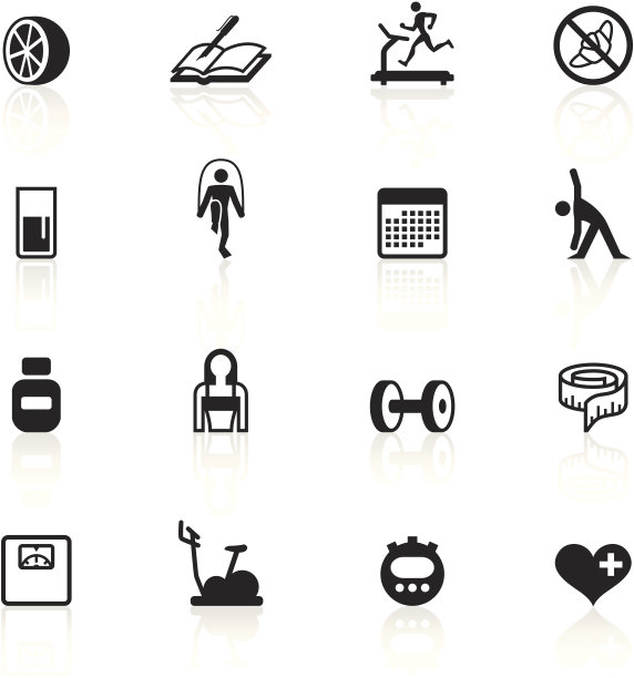 黑色符号-减轻体重图片下载