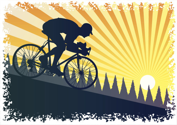 速降比赛骑自行车图片下载