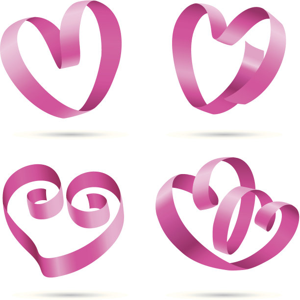 设计元素 | 条纹爱心图片下载