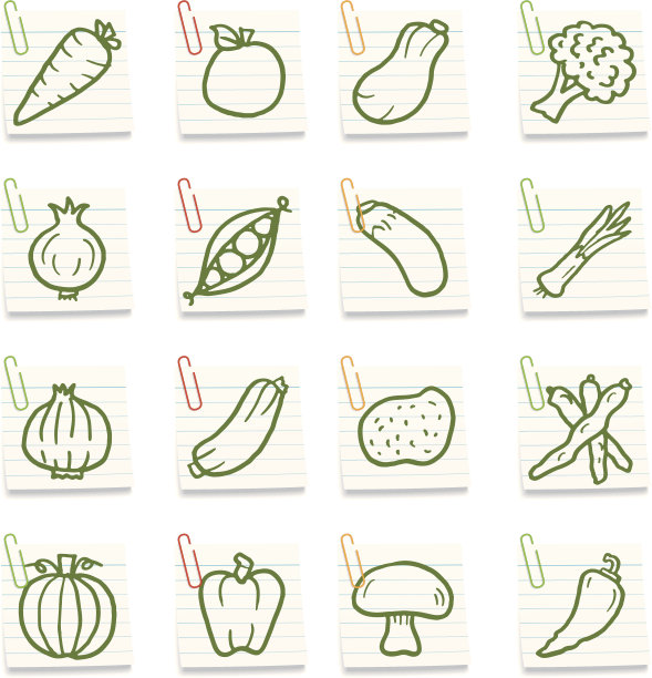 蔬菜的笔记图片下载