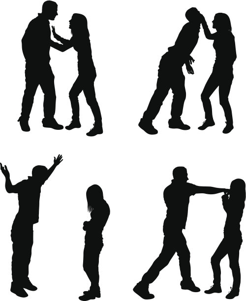 不幸福的夫妻吵架图片下载