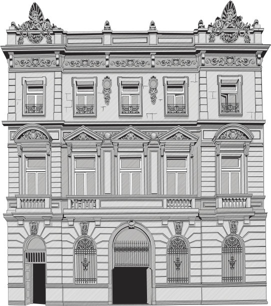 优雅的风格建筑图片下载