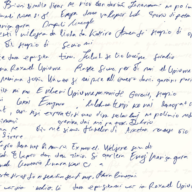 在白纸上潦草的蓝色字迹图片下载