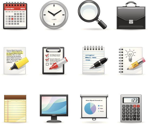 代表办公室和业务的图标图片下载