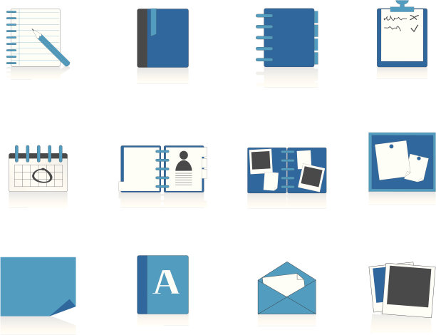 互联网图标系列2 -文件，蓝色(水色)图片下载