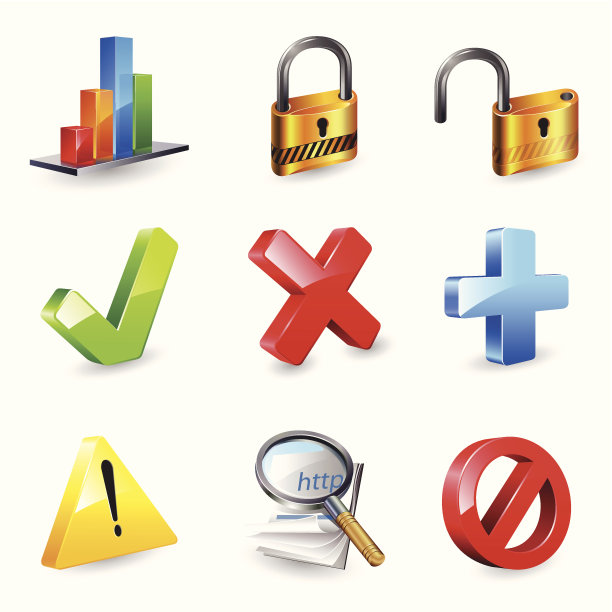 图标-互联网3D系列图片下载