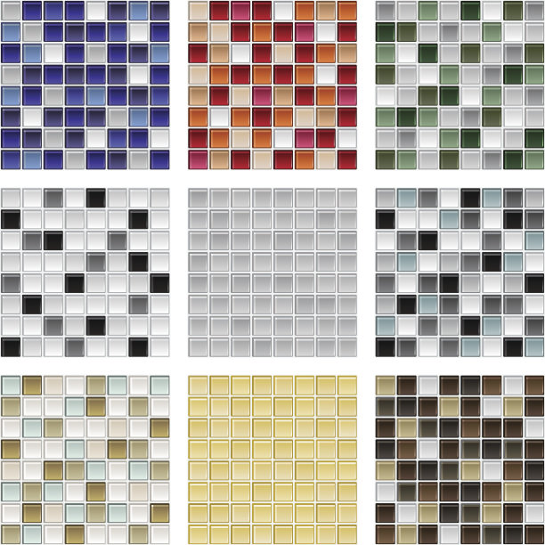 无缝玻璃砖背景图片下载