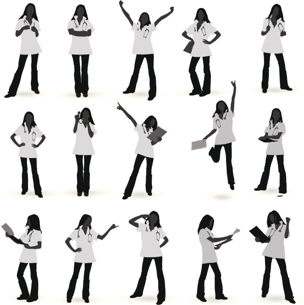 女医生轮廓图片下载