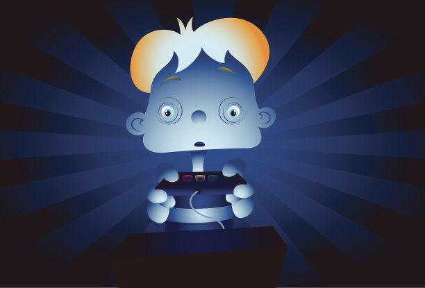 孩子上网玩得太多了图片下载