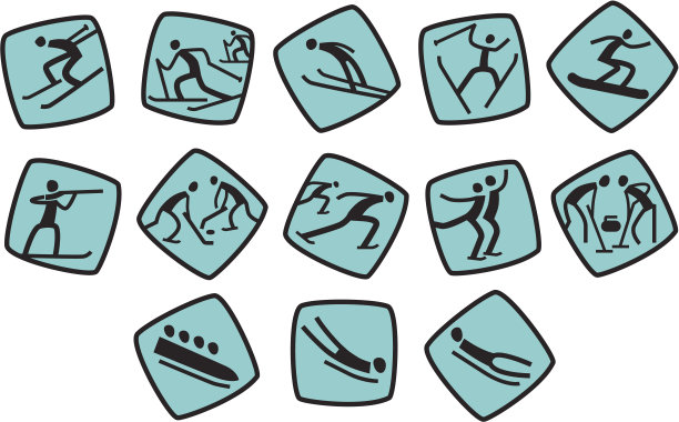 冬季运动游戏的图标图片下载