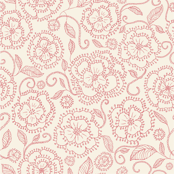 无缝的花卉图案图片下载