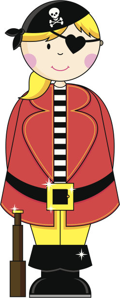 海盗女孩的性格图片下载