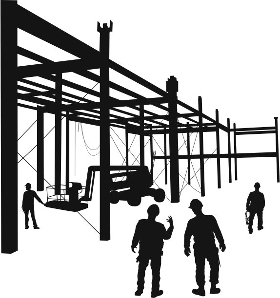 站在金属上的人图片下载