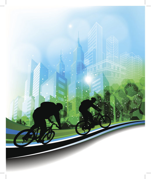 骑自行车的背景图片下载