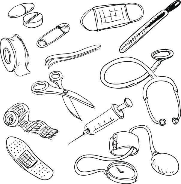 医生的设备是黑白的图片下载