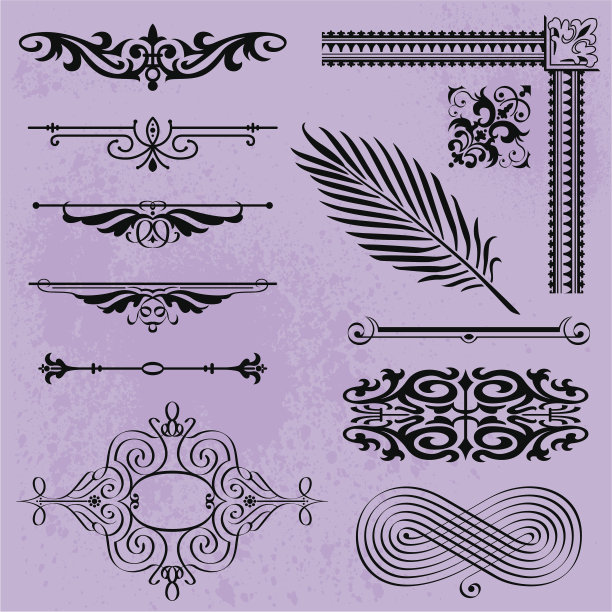 设置书法设计元素图片下载