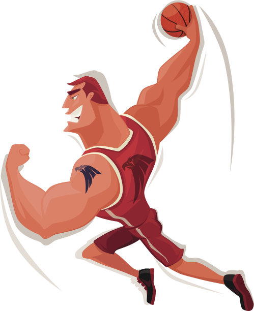 肌肉的篮球运动员图片下载