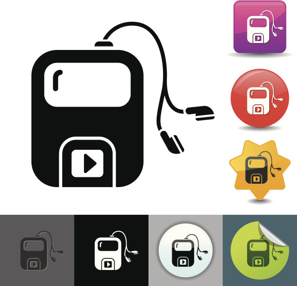 MP3播放器图标 | solicosi系列图片下载