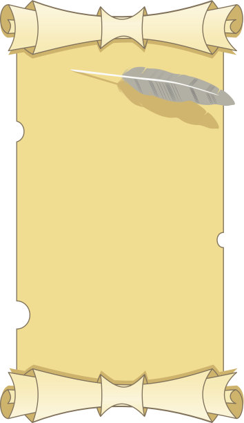 纸和羽毛。图片下载