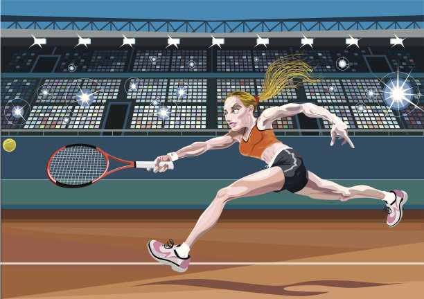 职业女子网球运动员图片下载