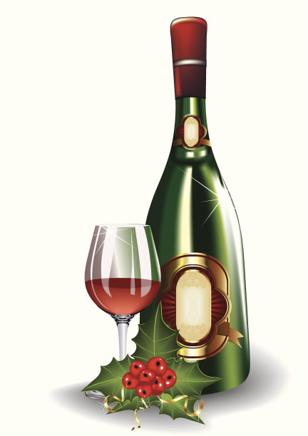 酒瓶和酒杯图片下载