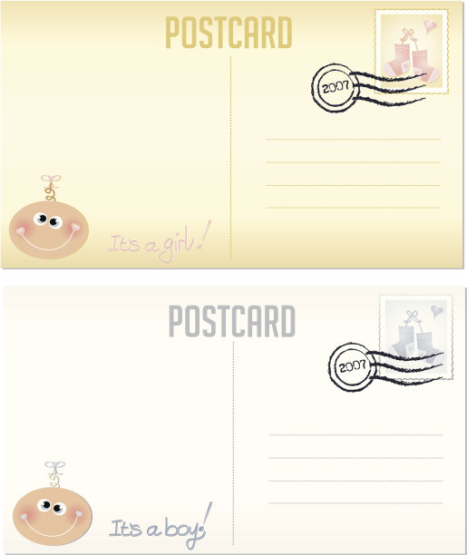 宝宝的明信片图片下载